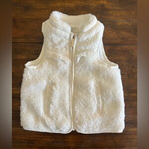Aspen Cozy‎ White Sherpa Vest for Kids Size 12 M